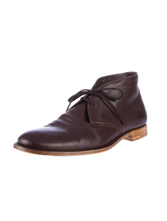 Prada Leather Chukka Boots