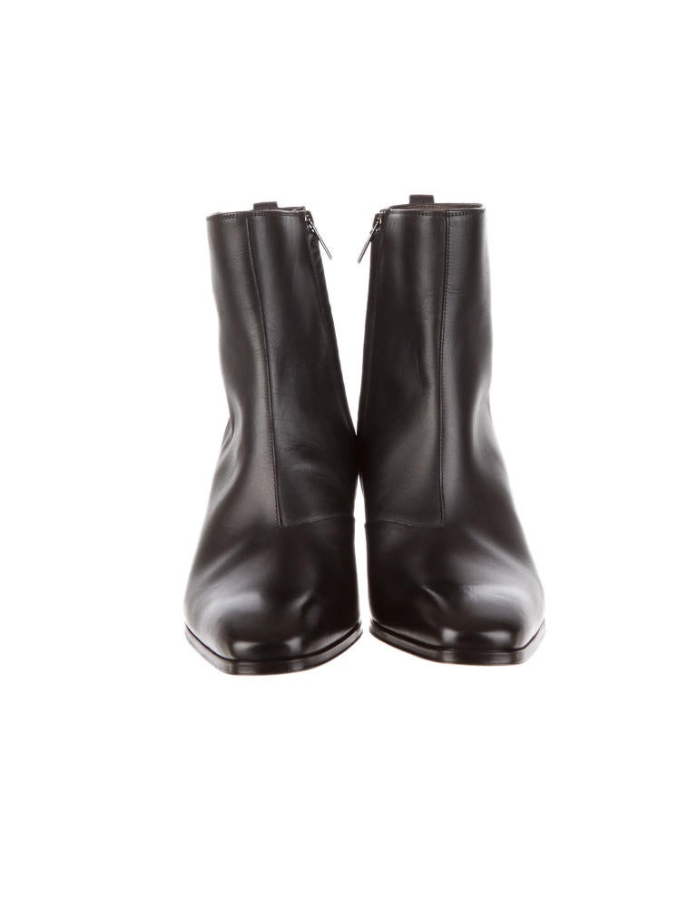 ブーツ YvesSaintLaurent JONNY65 ZIPBOOTS 191592 Yves Saint Laurent Johnny 65 Boots - Black Boots, Shoes - 0YV10068