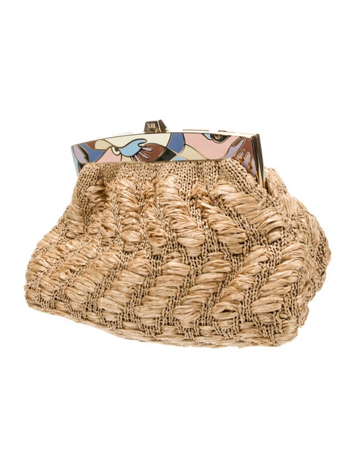 13BC Straw Evening Bag