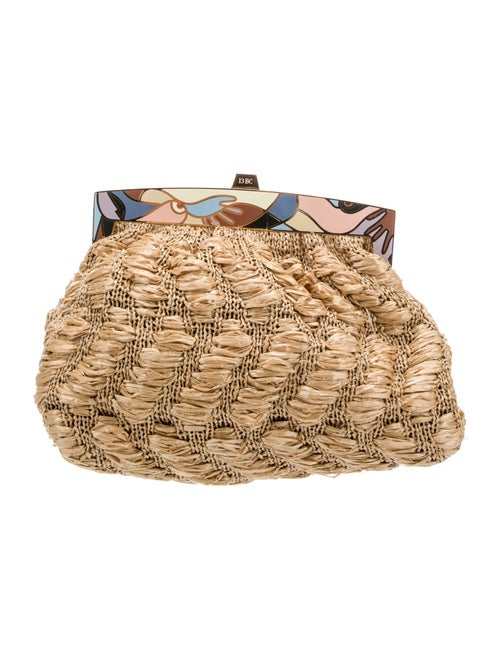13BC Straw Evening Bag