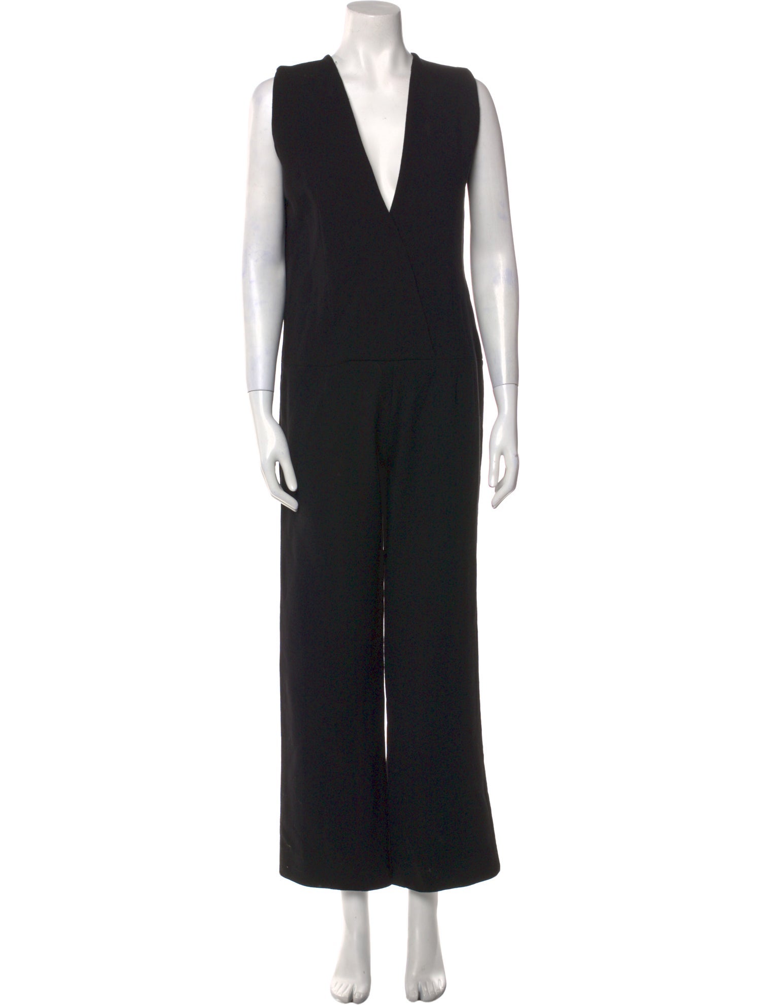 Protagonist Virgin Wool Plunge Neckline Jumpsuit