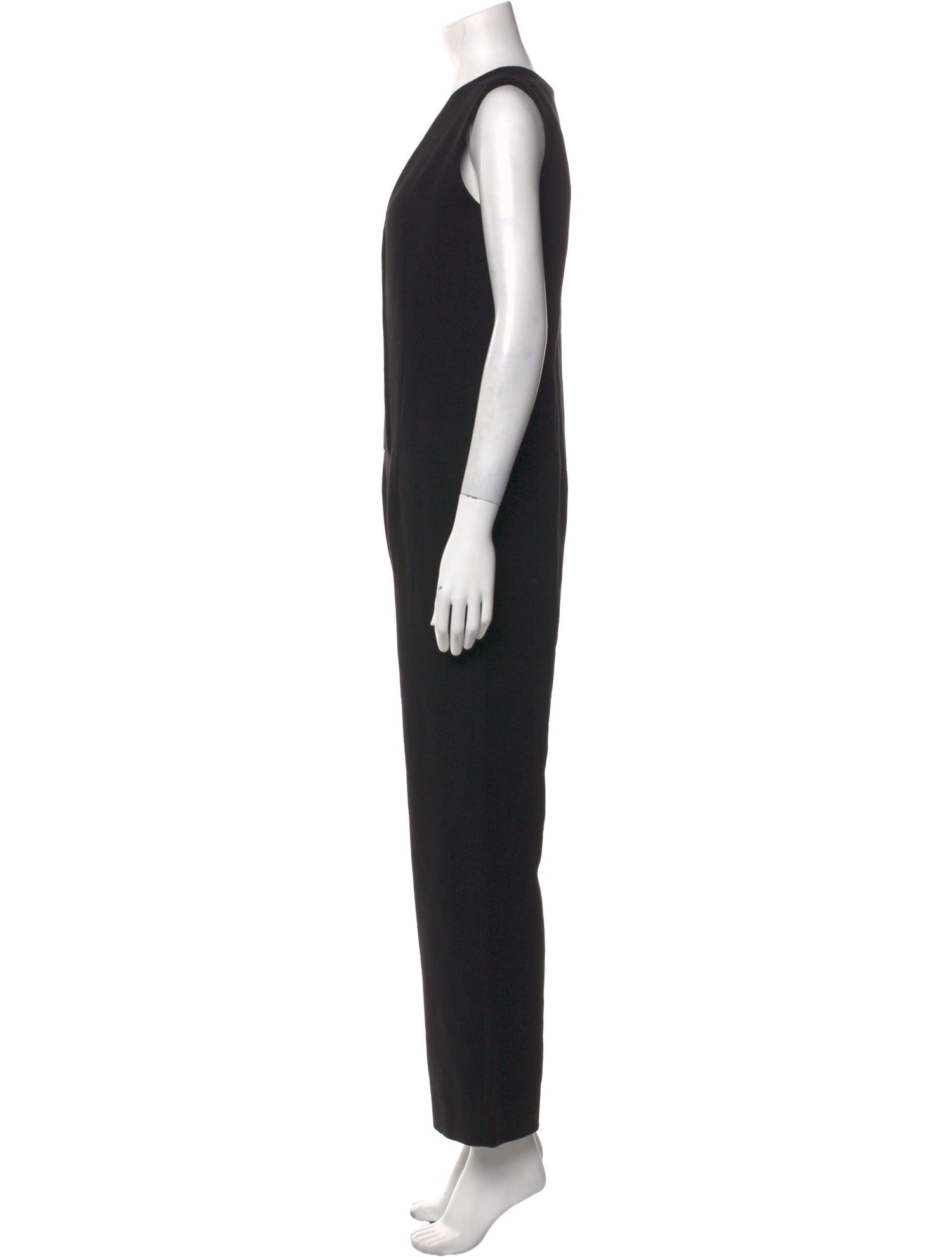 Protagonist Virgin Wool Plunge Neckline Jumpsuit