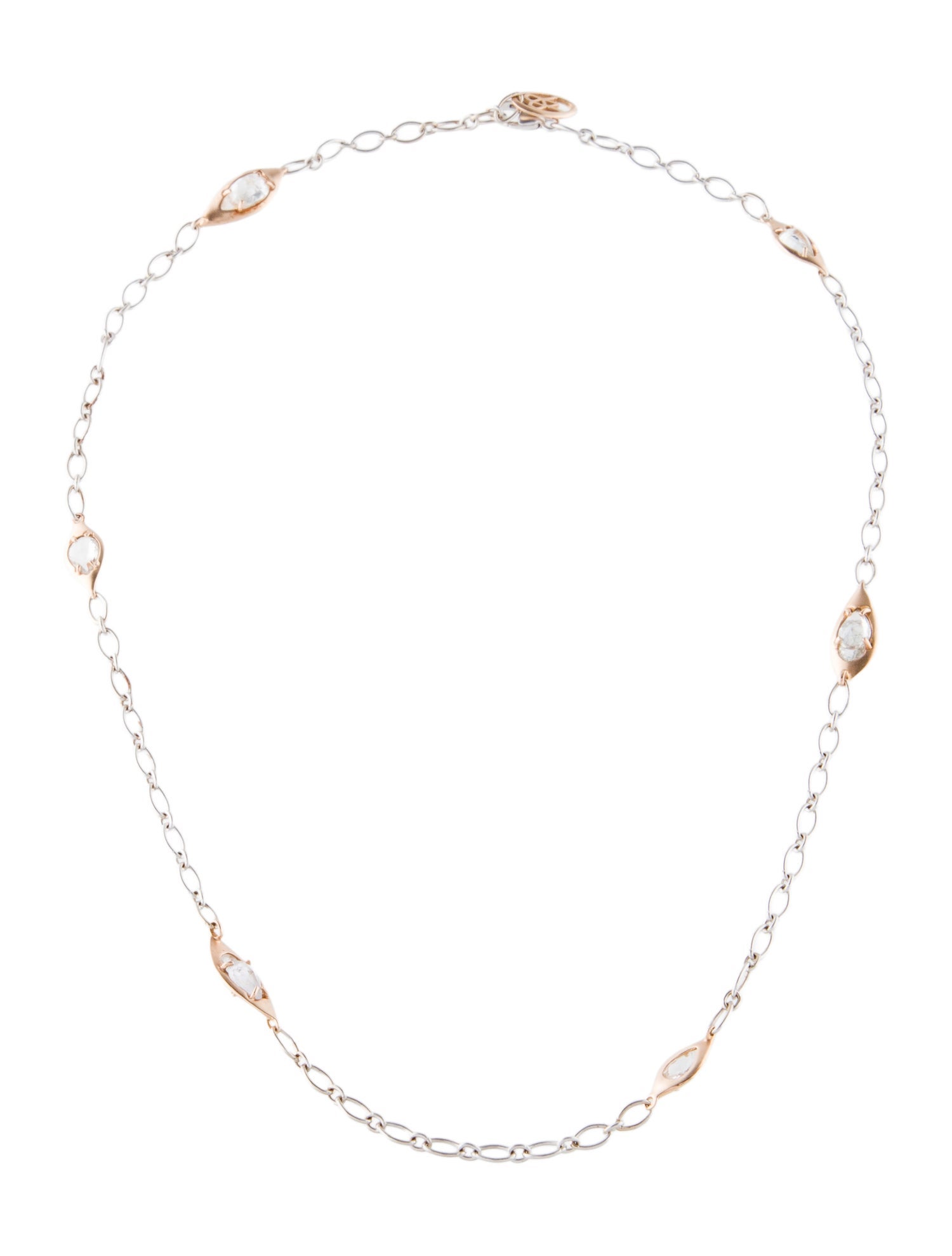 Alberian & Aulde 18K Sapphire Station Necklace