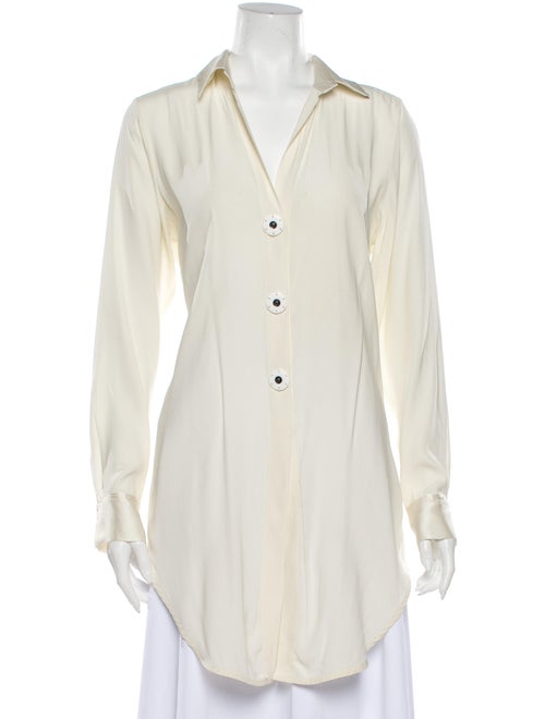 Silvia Tcherassi Silk Long Sleeve Blouse