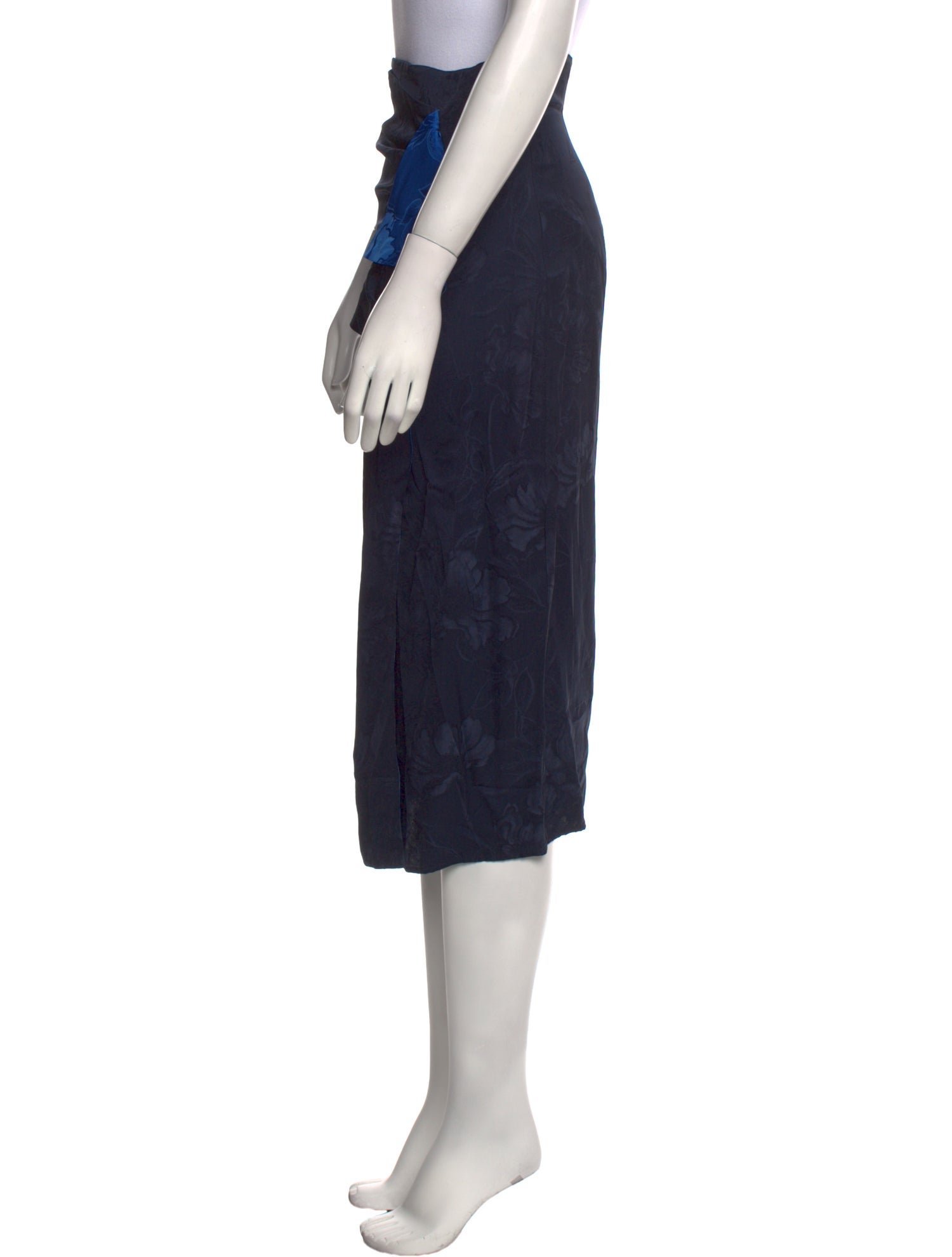 Silvia Tcherassi Colorblock Pattern Midi Length Skirt