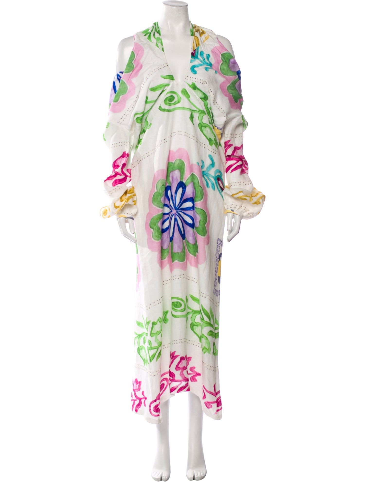 Silvia Long Dress Rose Mix