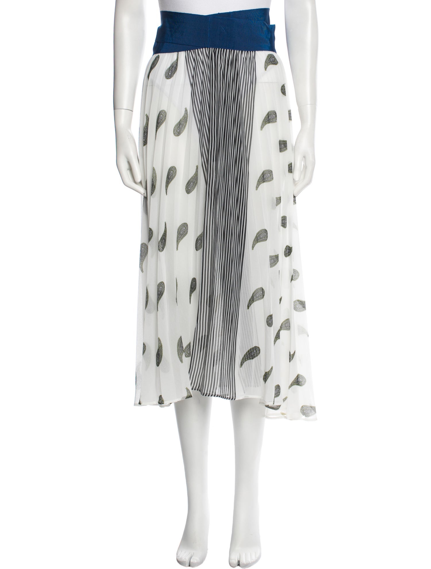 Silvia Tcherassi Paisley Print Midi Length Skirt w/ Tags