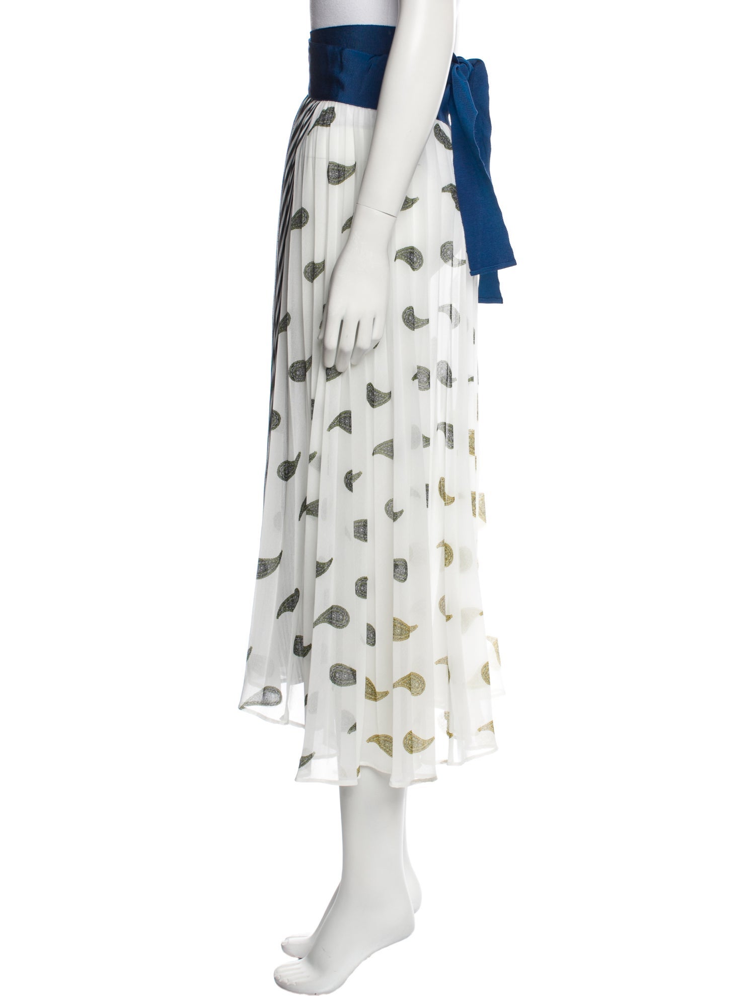 Silvia Tcherassi Paisley Print Midi Length Skirt w/ Tags