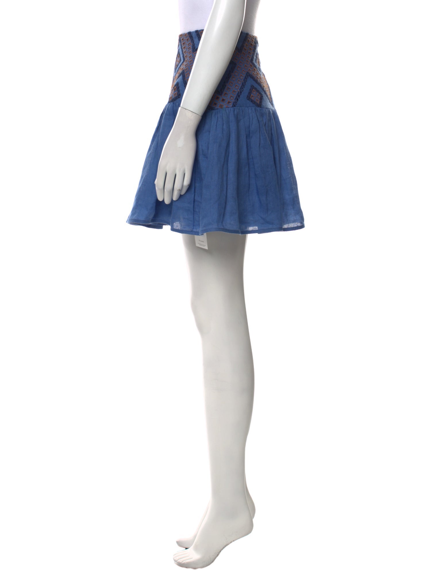 Silvia Tcherassi Linen Mini Skirt