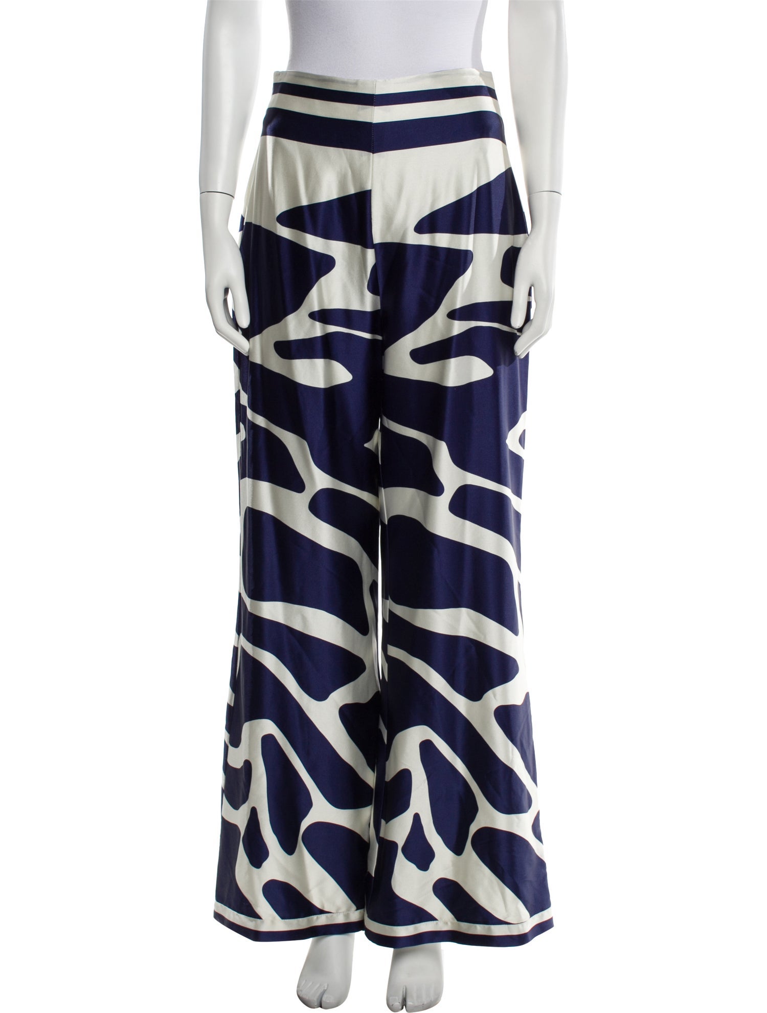 Silvia Tcherassi Silk Wide Leg Pants