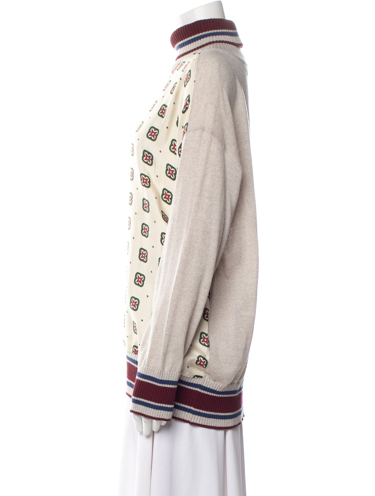 Silvia Tcherassi Wool Printed Sweater