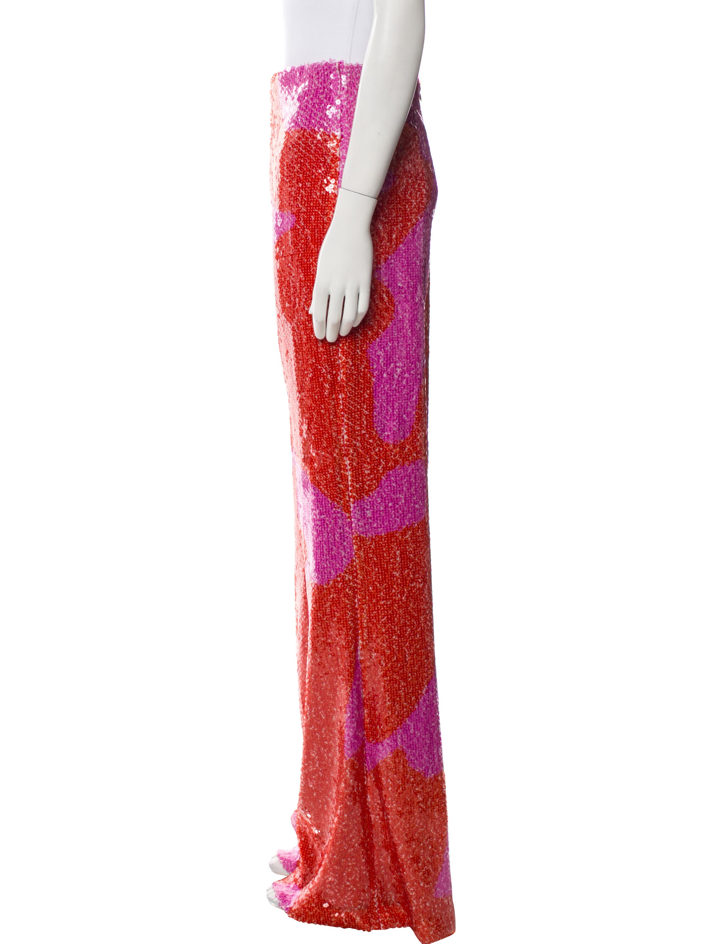 Silvia Tcherassi Colorblock Pattern Wide Leg Pants w/ Tags