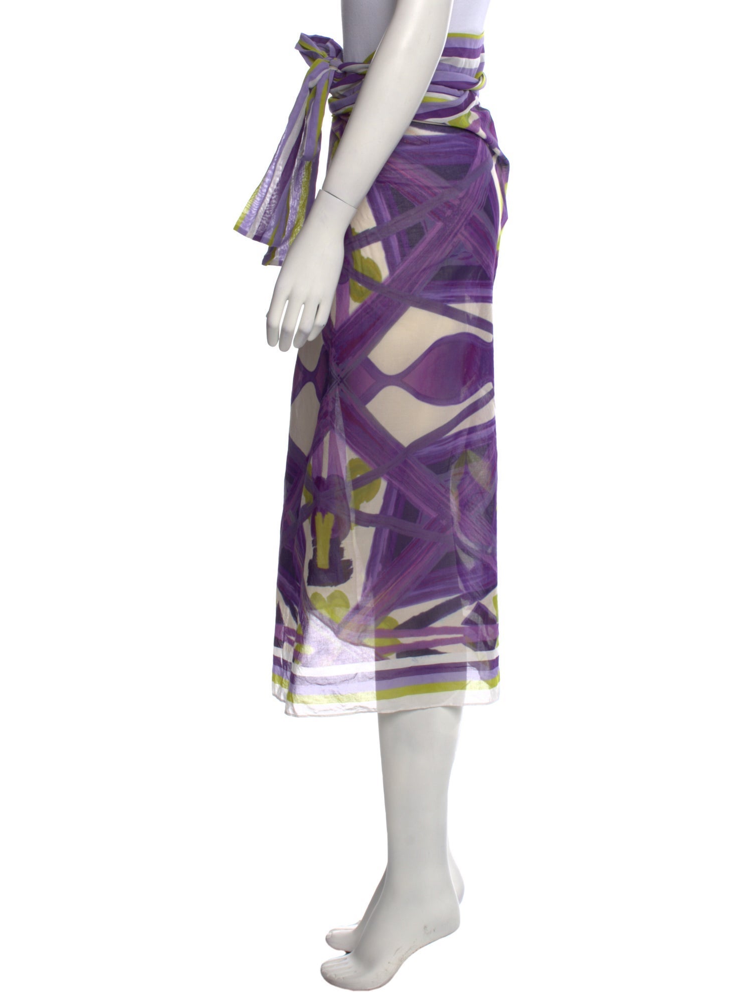 Silvia Tcherassi Printed Midi Length Skirt