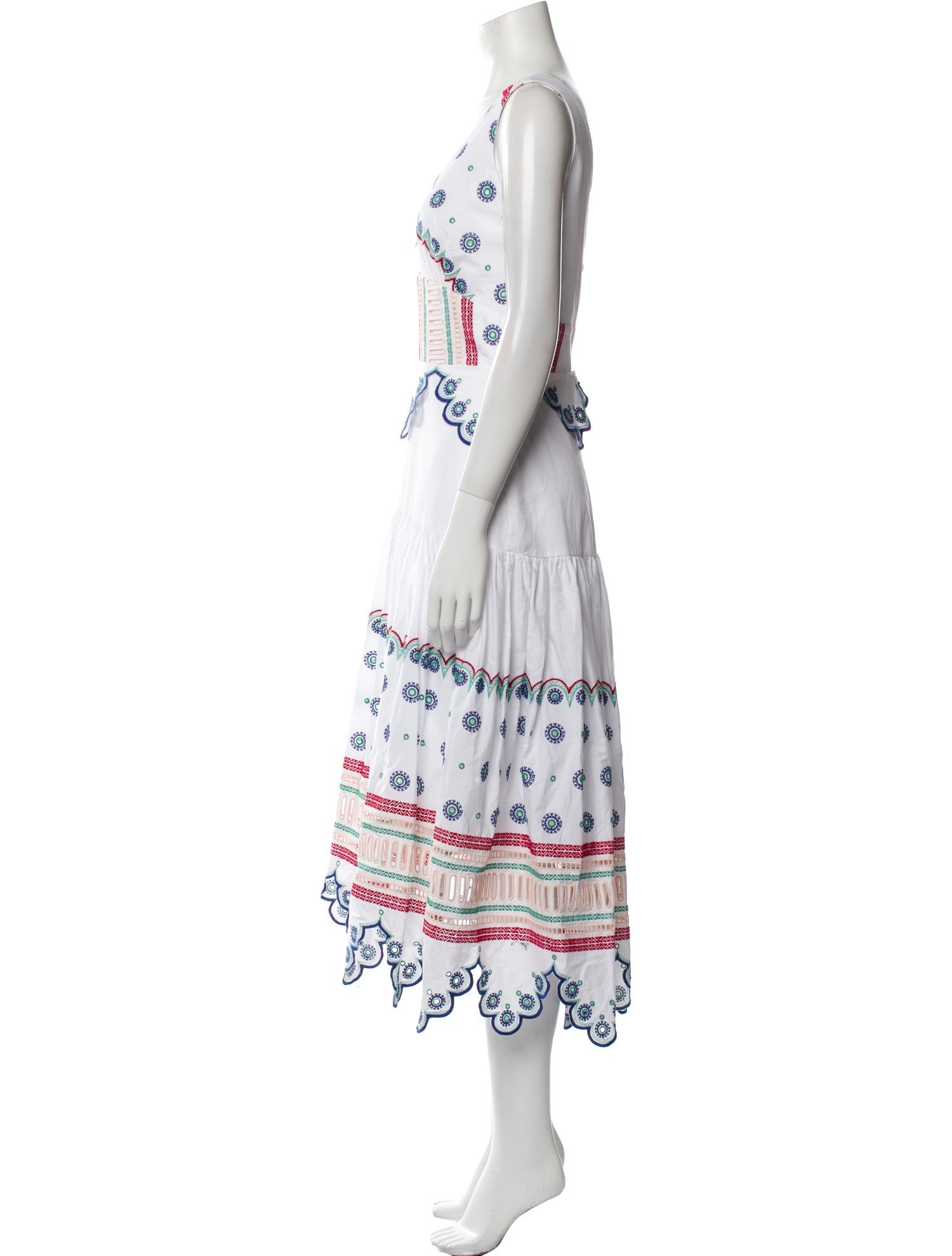 Silvia Tcherassi Printed Long Dress w/ Tags