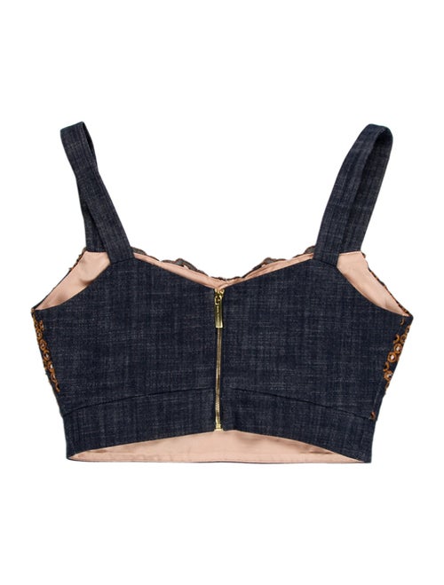 Silvia Tcherassi Printed Eyelet Trim Pant Set