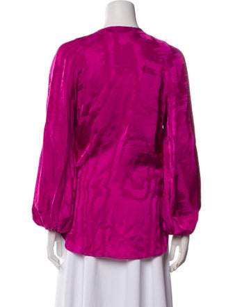 Silvia Tcherassi Tie Neck Long Sleeve Blouse