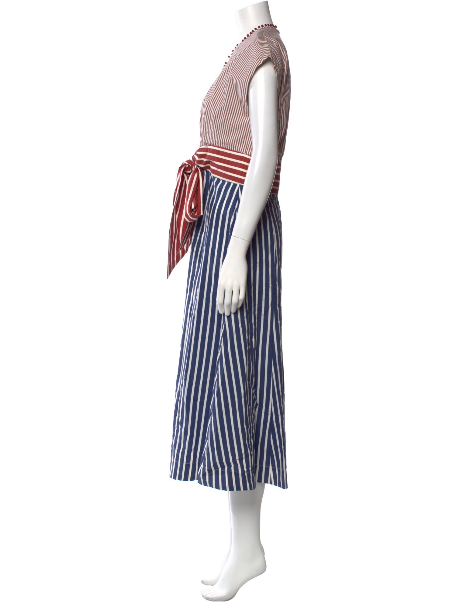 Silvia Tcherassi Striped Long Dress w/ Tags