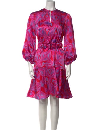 Silvia Tcherassi Silk Knee-Length Dress