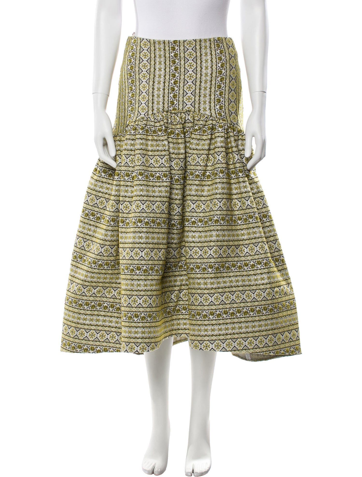 Silvia Tcherassi Printed Midi Length Skirt w/ Tags