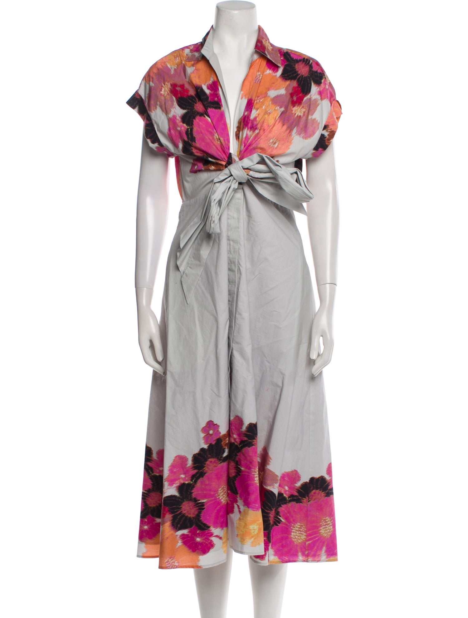 Silvia Tcherassi Floral Print Long Dress