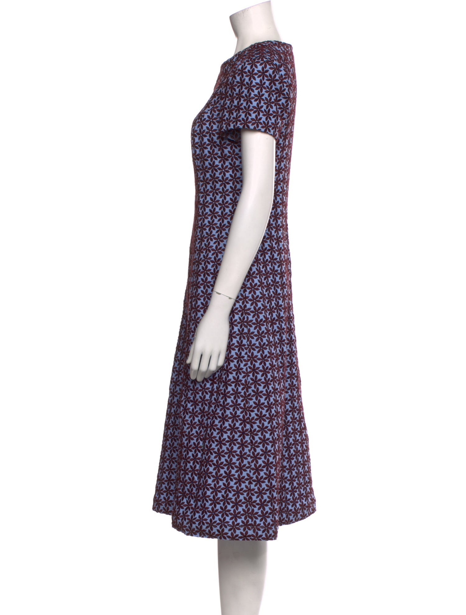 Silvia Tcherassi Floral Print Midi Length Dress