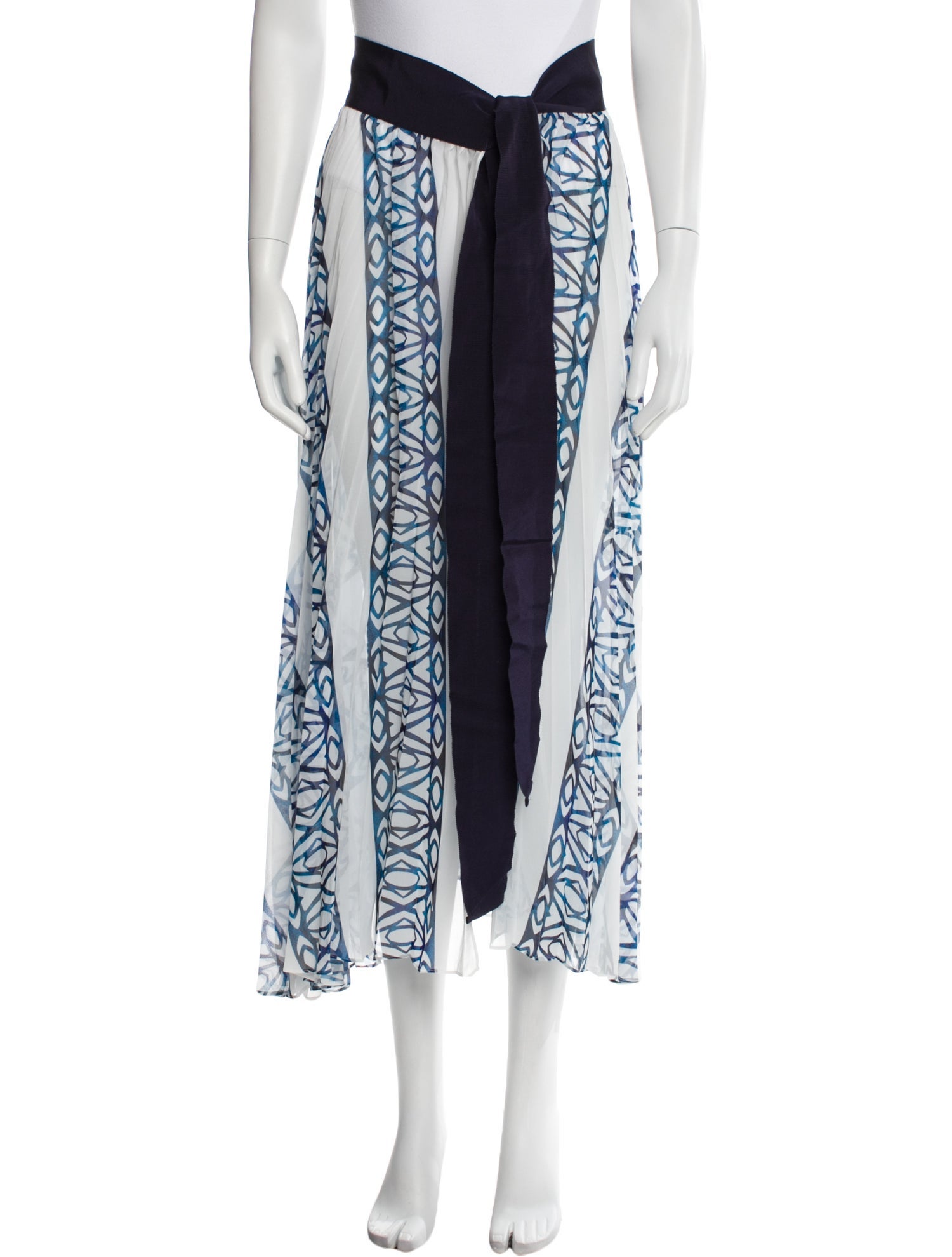 Silvia Tcherassi Printed Midi Length Skirt