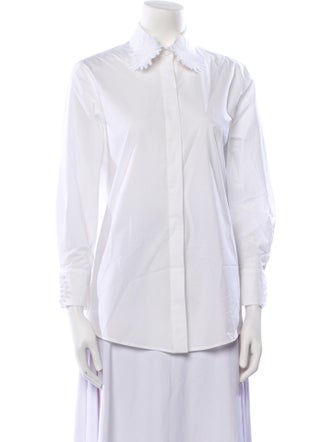 Silvia Tcherassi Long Sleeve Button-Up Top