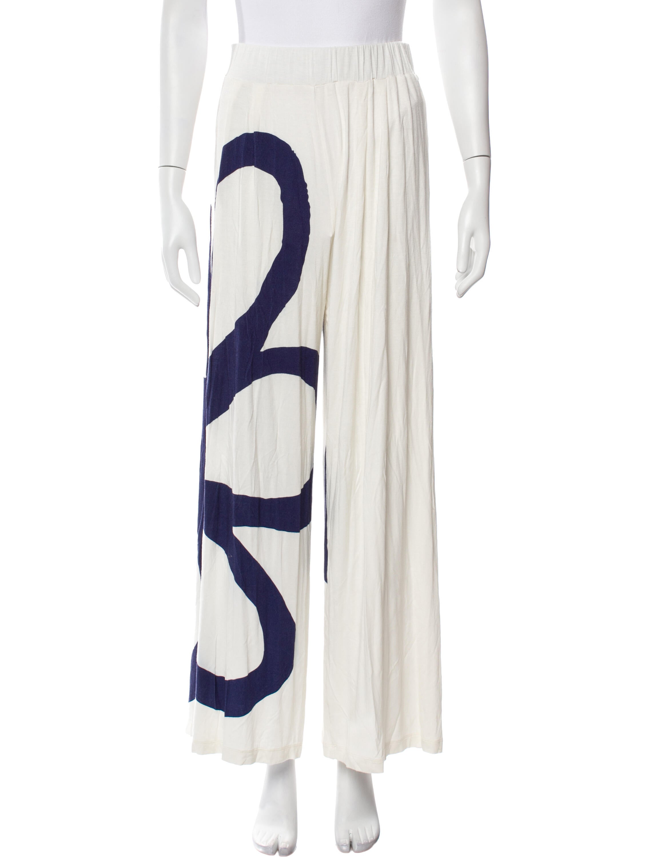 Silvia Tcherassi Graphic Print Wide Leg Pants
