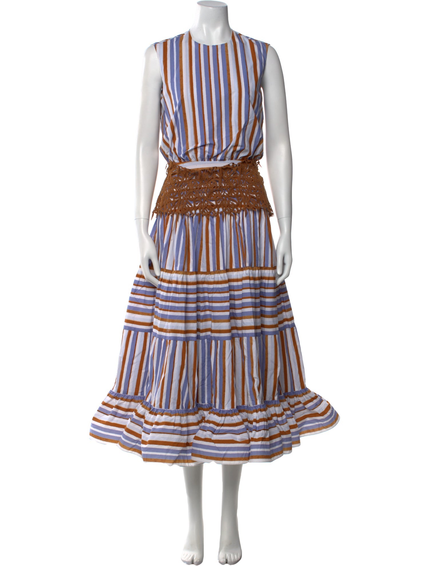 Silvia Tcherassi Striped Long Dress