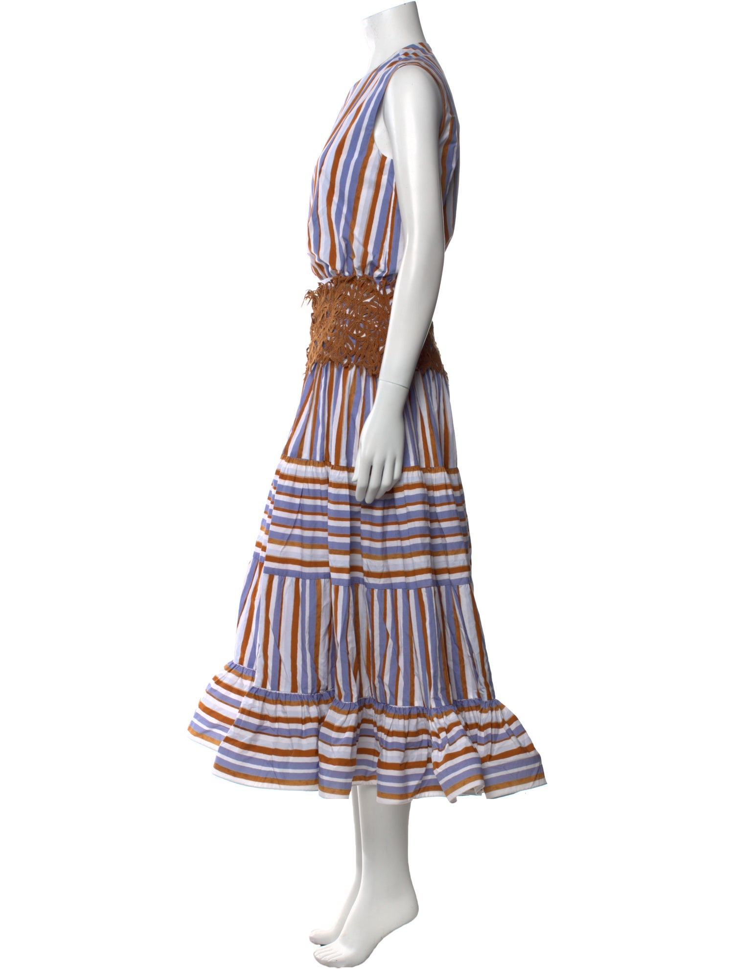 Silvia Tcherassi Striped Long Dress