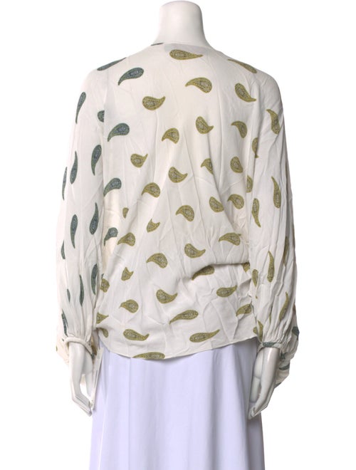 Silvia Tcherassi Printed V-Neck Blouse