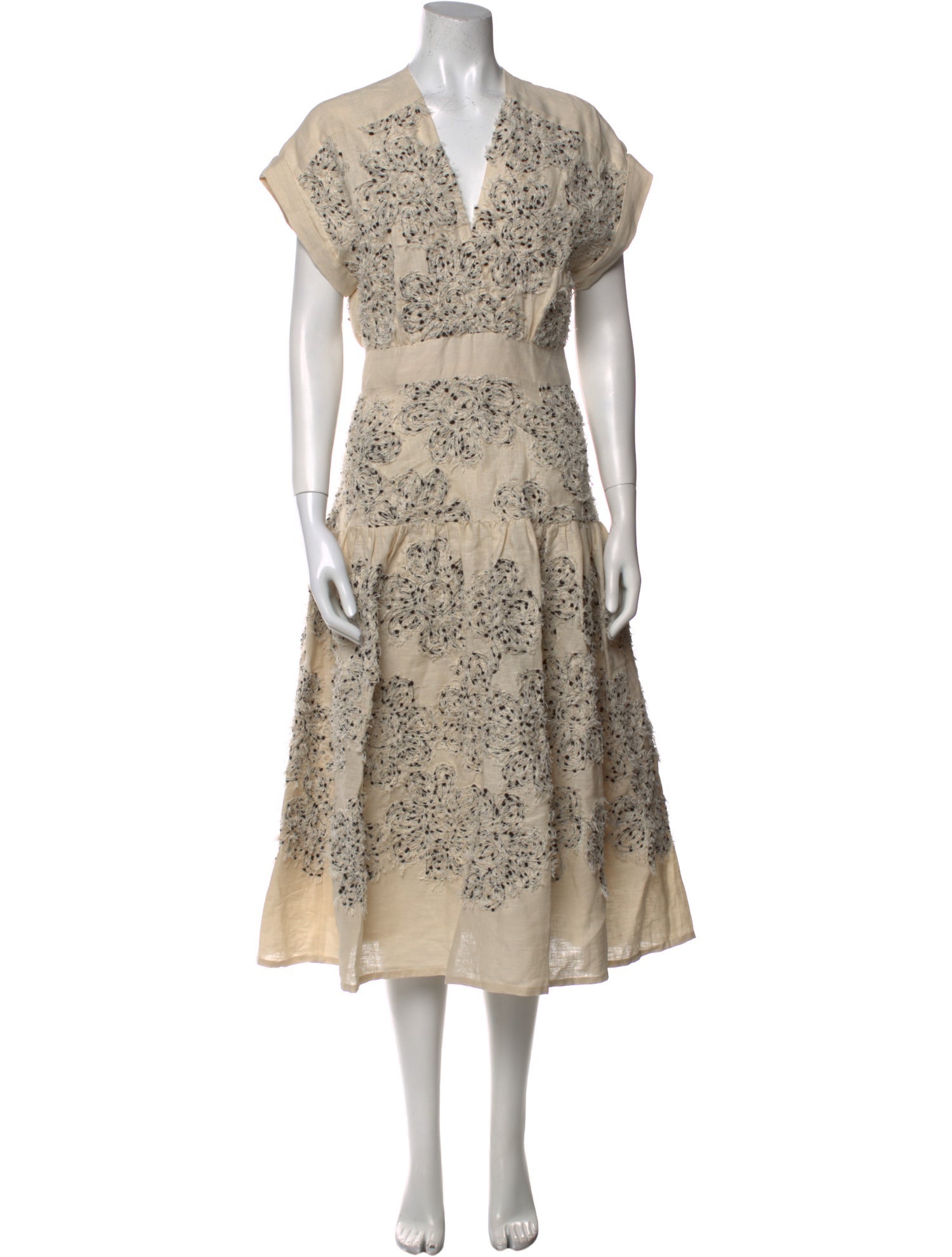 Silvia Tcherassi Floral Print Midi Length Dress w/ Tags