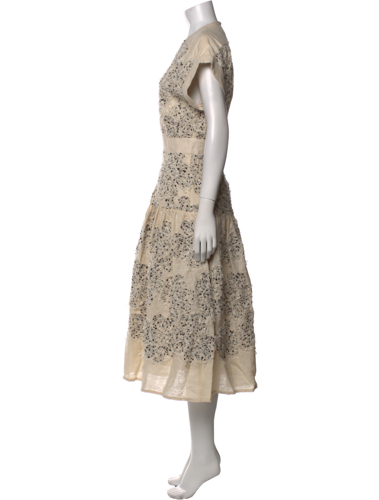 Silvia Tcherassi Floral Print Midi Length Dress w/ Tags