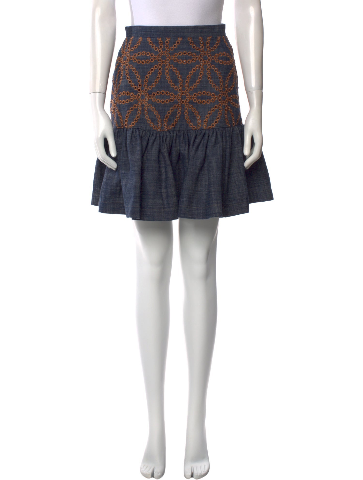 Silvia Tcherassi Printed Mini Skirt w/ Tags