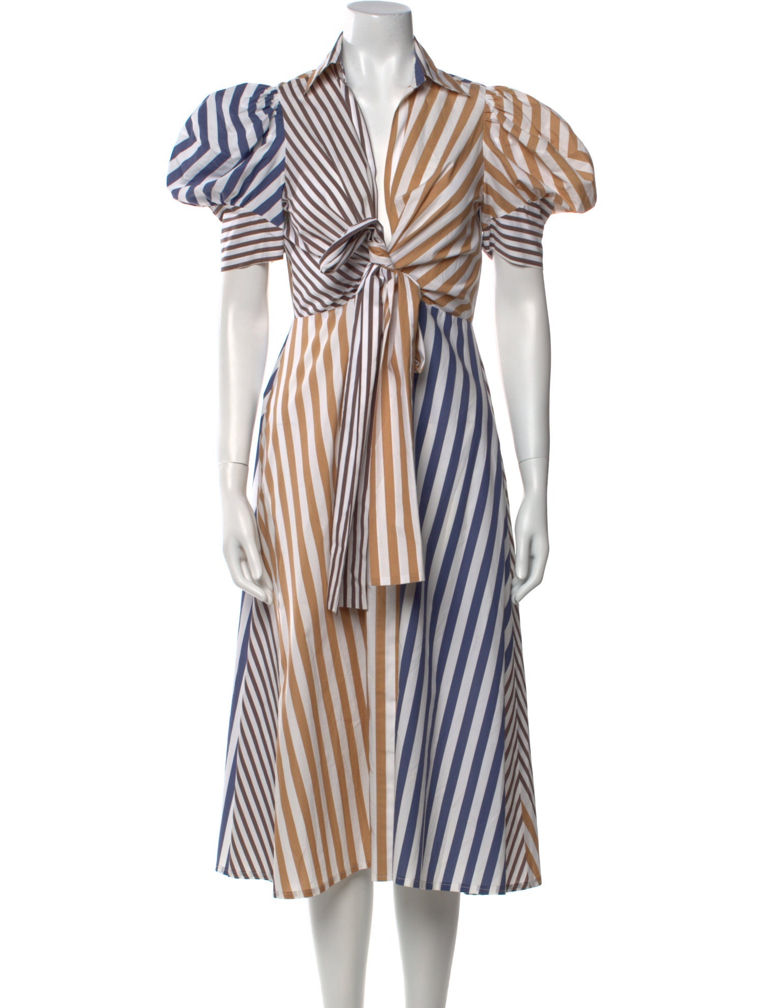 Silvia Tcherassi Striped Midi Length Dress