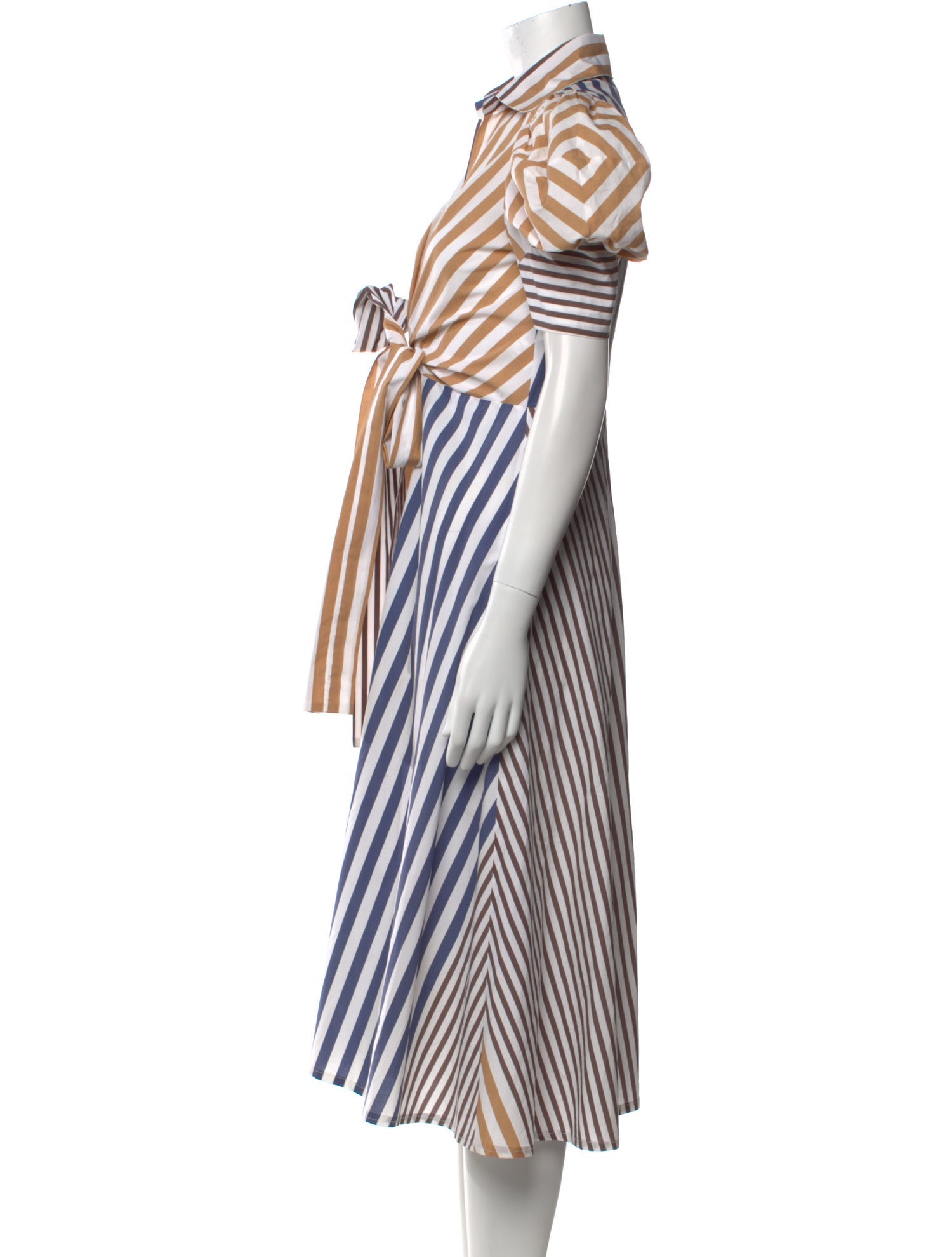 Silvia Tcherassi Striped Midi Length Dress