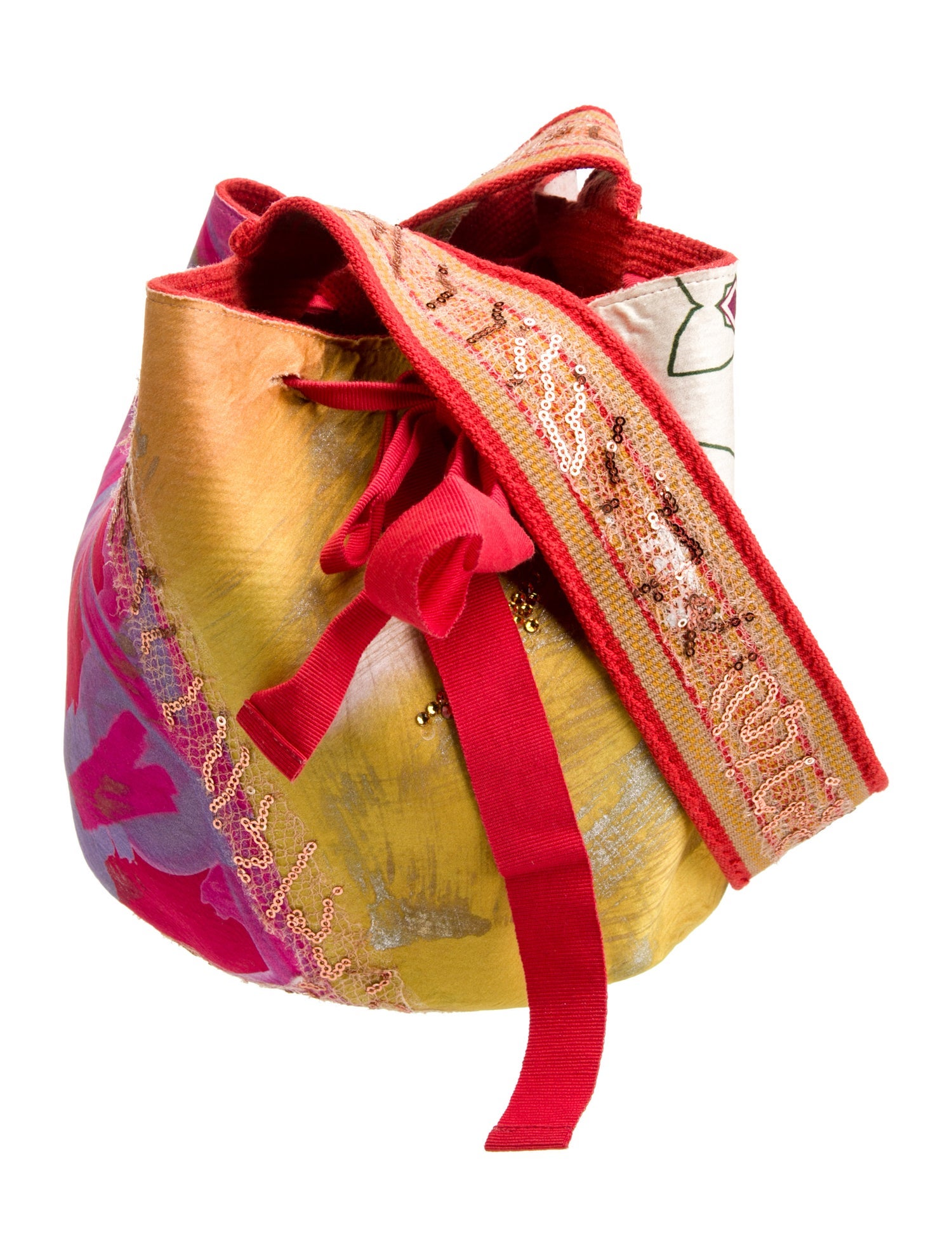 Silvia Tcherassi Satin Shoulder Bag