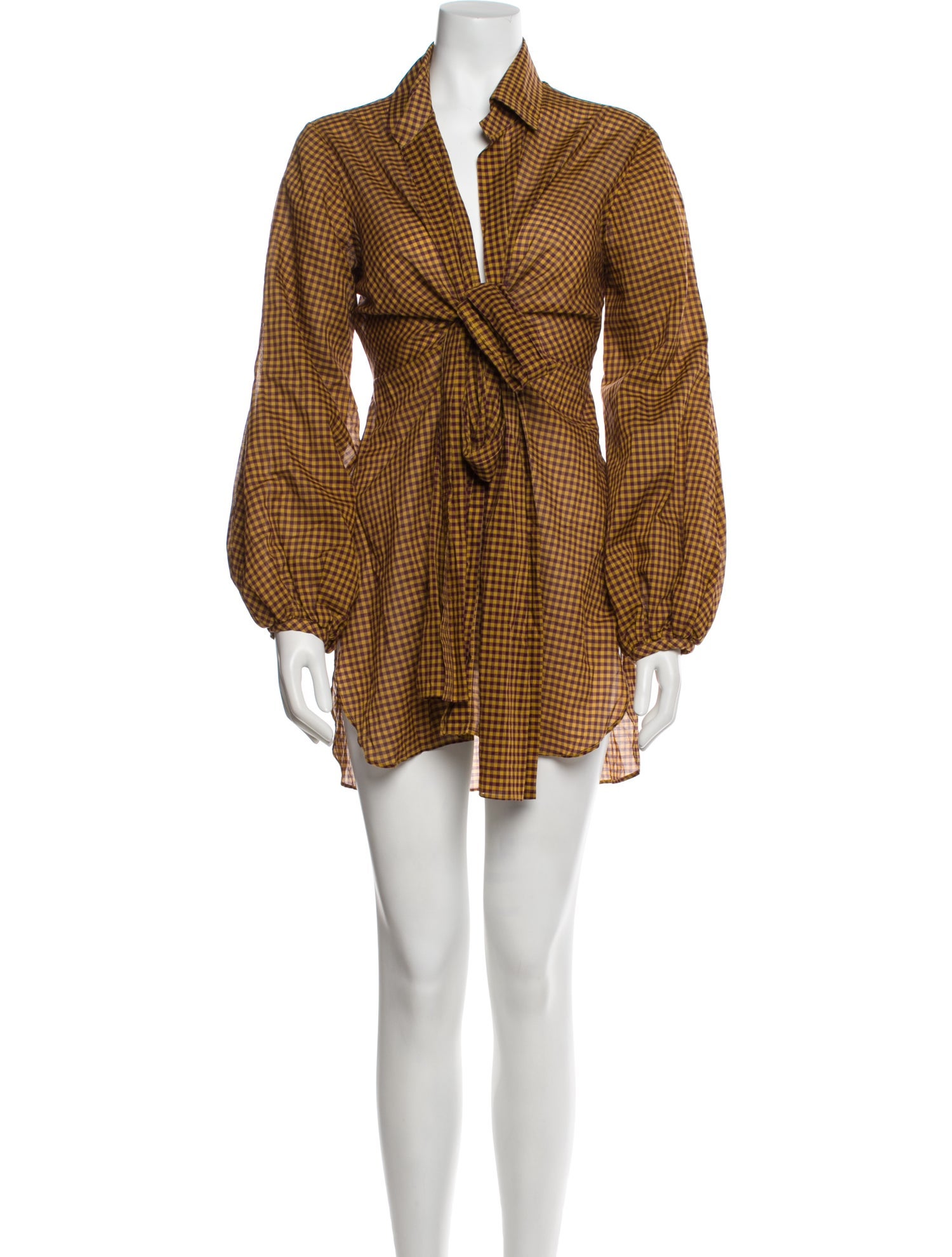 Silvia Tcherassi Plaid Print Mini Dress