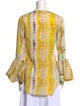 Silvia Tcherassi Silk Tie-Dye Print Blouse