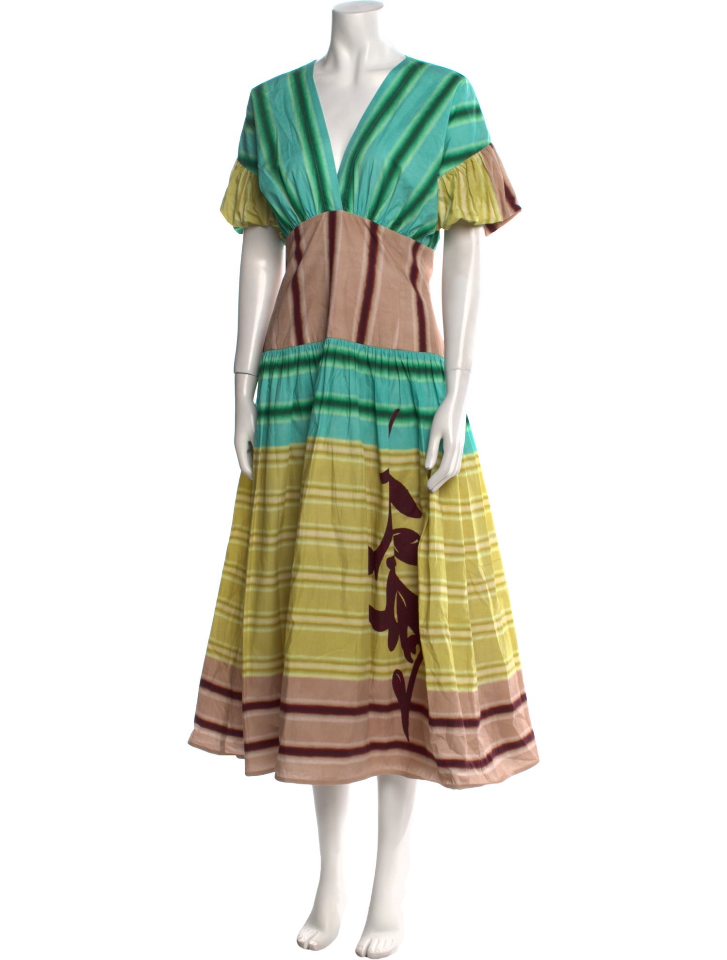 Silvia Tcherassi Striped Long Dress w/ Tags