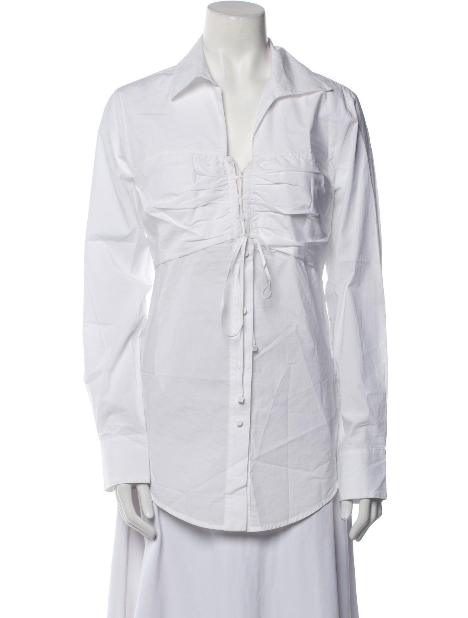 Silvia Tcherassi Long Sleeve Button-Up Top