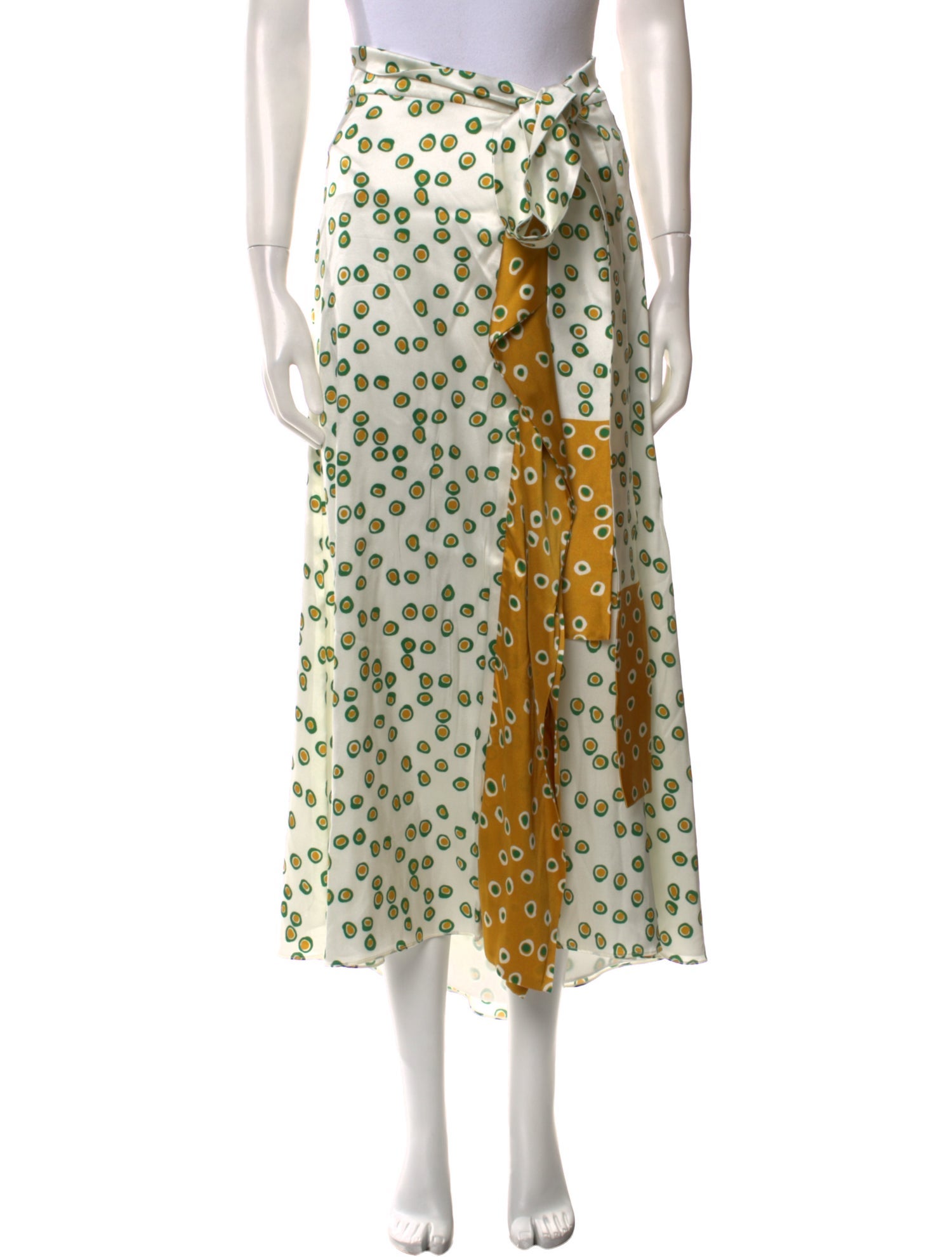 Silvia Tcherassi Silk Midi Length Skirt