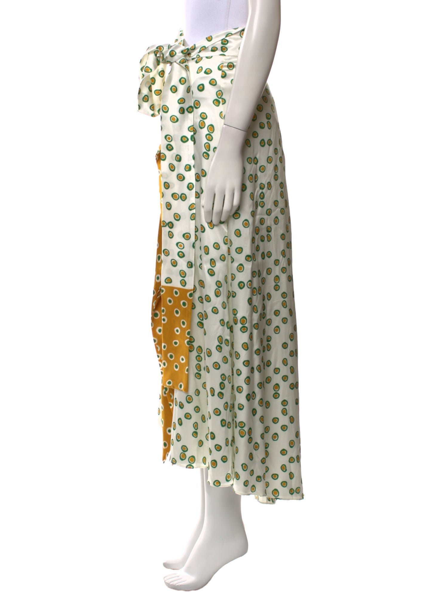 Silvia Tcherassi Silk Midi Length Skirt