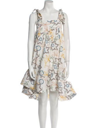 Silvia Tcherassi Printed Knee-Length Dress