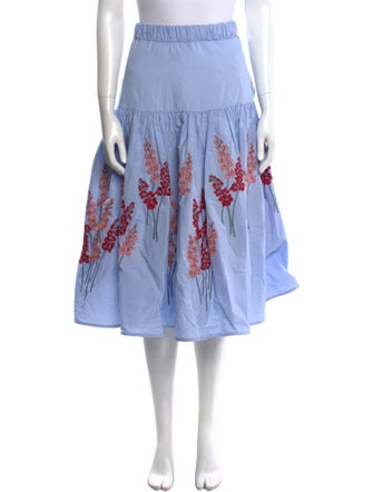 Silvia Tcherassi Patterned Midi Length Skirt