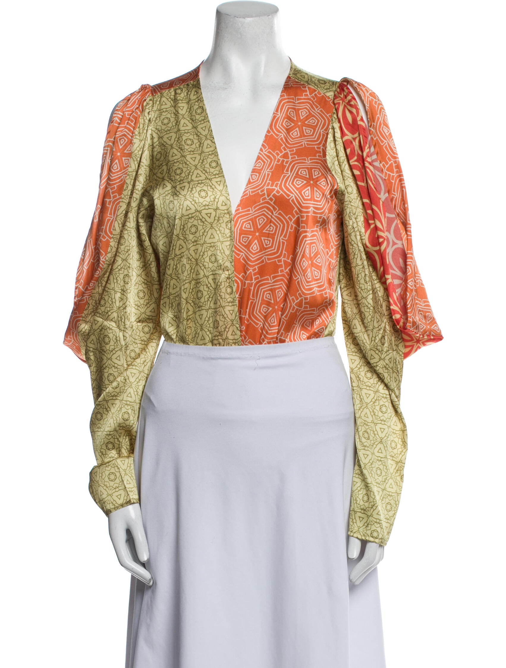 Silvia Tcherassi Silk Printed Top