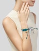 Silvia Tcherassi Crystal & Thread Braided Bracelet