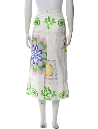 Silvia Tcherassi Floral Print Midi Length Skirt