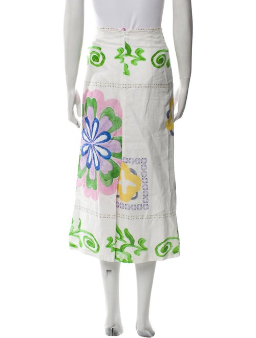 Silvia Tcherassi Floral Print Midi Length Skirt