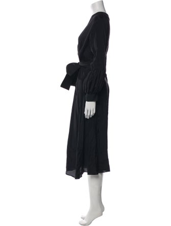 Silvia Tcherassi V-Neck Midi Length Dress